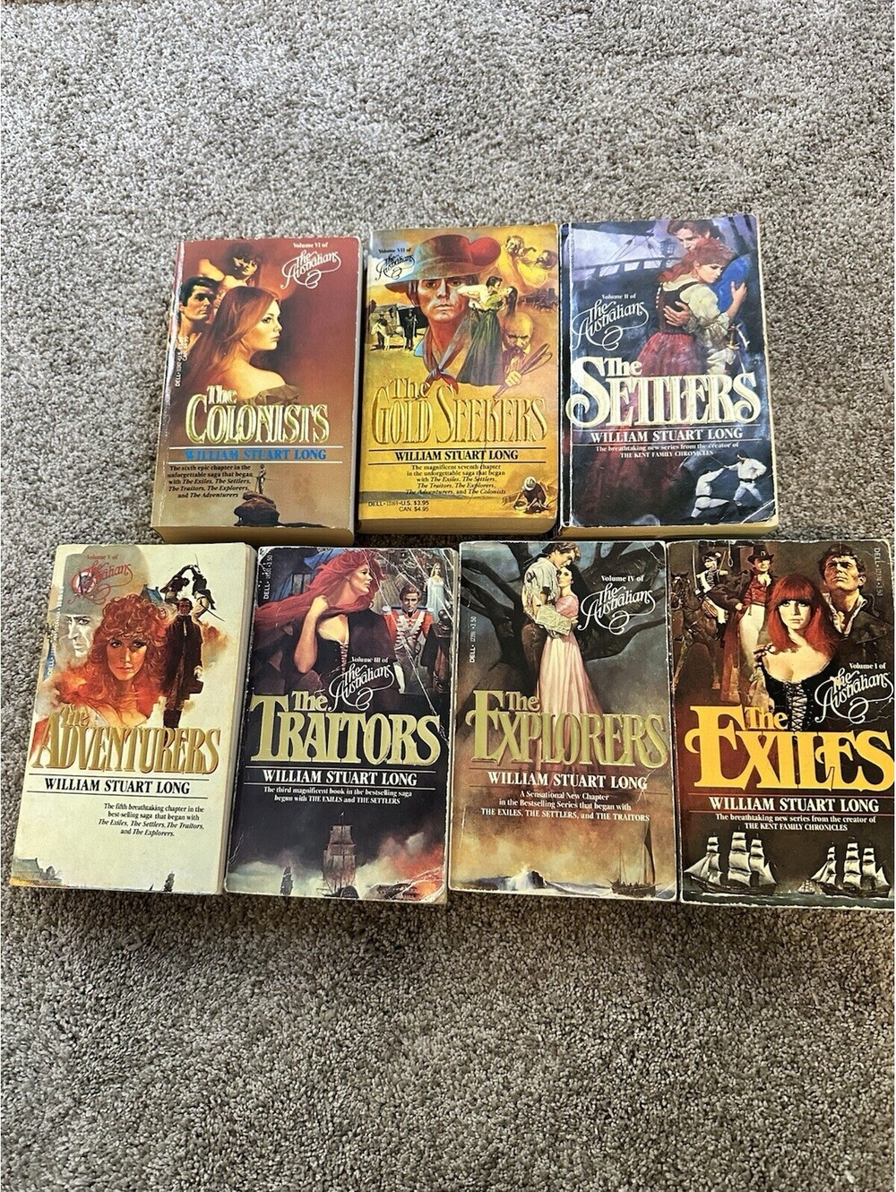 7 WILLIAM STUART LONG # PB THE AUSTRALIANSSETTLERS EXPLORERS SEEKERS EMPIRE